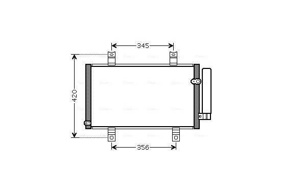 Condensor, airconditioning MZ5209D Ava Quality Cooling