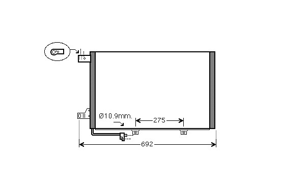 CONDENSOR MB A/B-Cl 15i/17i MT 04- 30005386 International Radiators