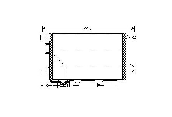 Condensor, airconditioning MSA5435D Ava Quality Cooling