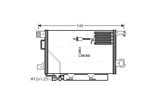 Condensor, airconditioning MSA5361D Ava Quality Cooling