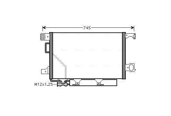 Condensor, airconditioning MS5360D Ava Quality Cooling