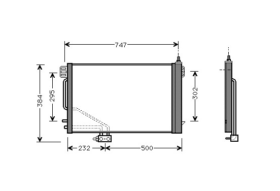 AIRCO CONDENSOR niet voor DIESEL 30005200 International Radiators Plus