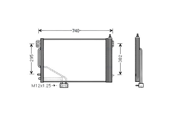 Condensor, airconditioning MSA5200D Ava Quality Cooling