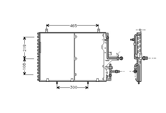 AIRCO CONDENSOR 500E 93-96 30005233 International Radiators