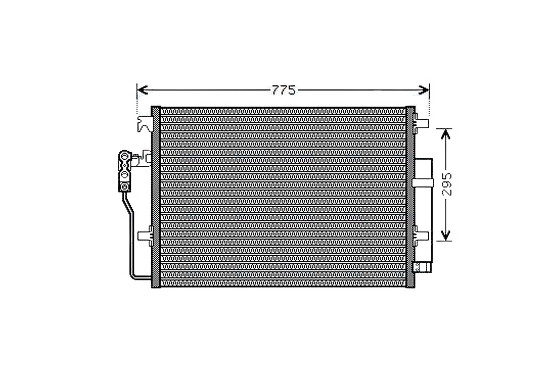 Condensor, airconditioning VNA5277D Ava Quality Cooling