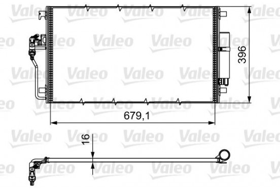 Condensor, airconditioning 814374 Valeo