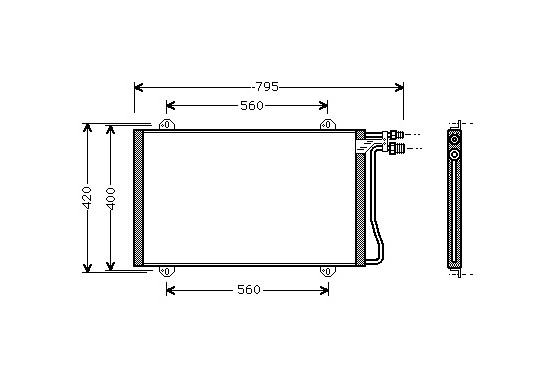 CONDENSOR MB SPRINT W901 MT/AT 95- 30005219 International Radiators