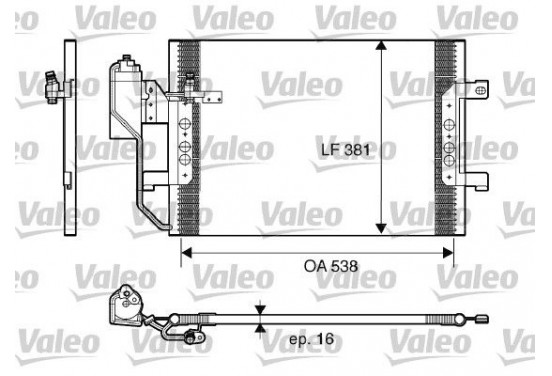 Airco condensor 817659 Valeo