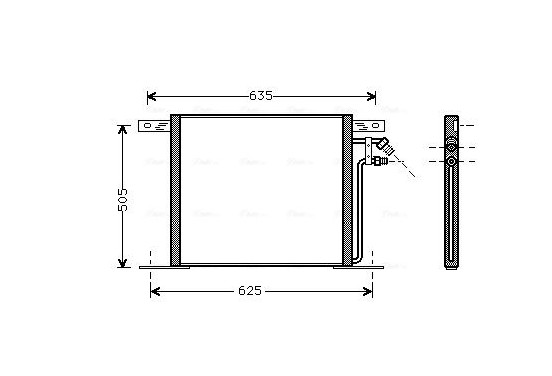 Condensor, airconditioning MS5220 Ava Quality Cooling