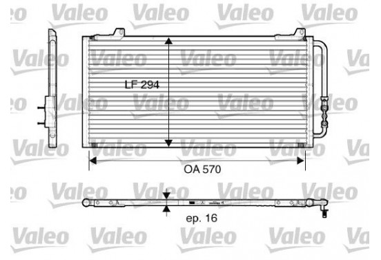 Airco condensor 816921 Valeo