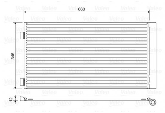 Airco condensor 814408 Valeo