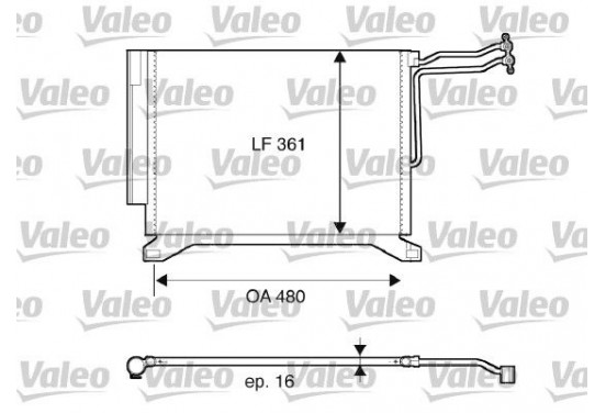 Airco condensor 817837 Valeo