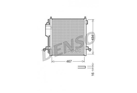 Airco condensor DCN45001