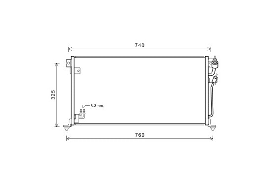 CONDENSOR LANCER6 ALL vanaf '03 32005220 International Radiators