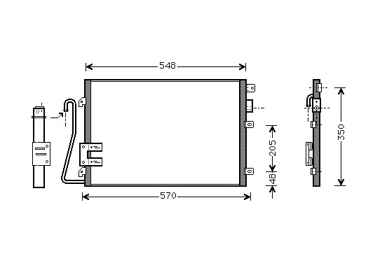 AIRCO CONDENSOR 1.2 8v/1.4 8v (Zie Foto) 43005275 International Radiators