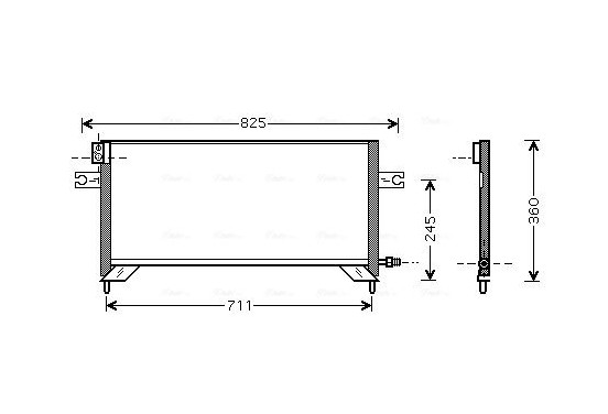 Condensor, airconditioning DN5204 Ava Quality Cooling