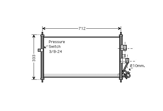 CONDENSOR ALM/PRIM DCi M/A vanaf '03 13005277 International Radiators