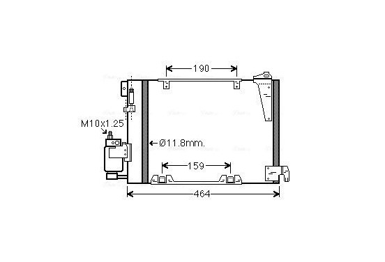 Condensor, airconditioning OLA5250D Ava Quality Cooling