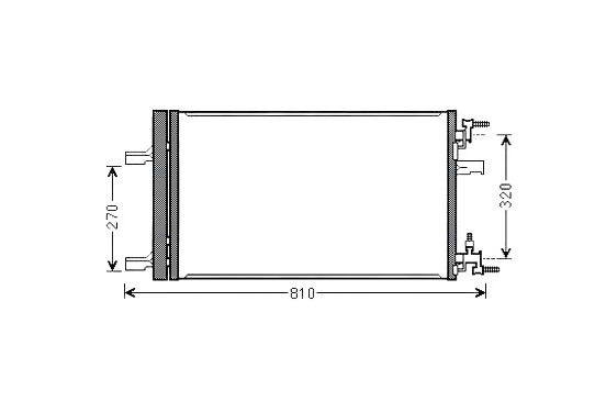 Condensor, airconditioning OLA5499D Ava Quality Cooling