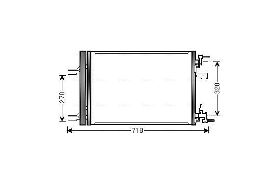 Condensor, airconditioning OLA5500D Ava Quality Cooling