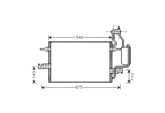 Condensor, airconditioning OL5349D Ava Quality Cooling