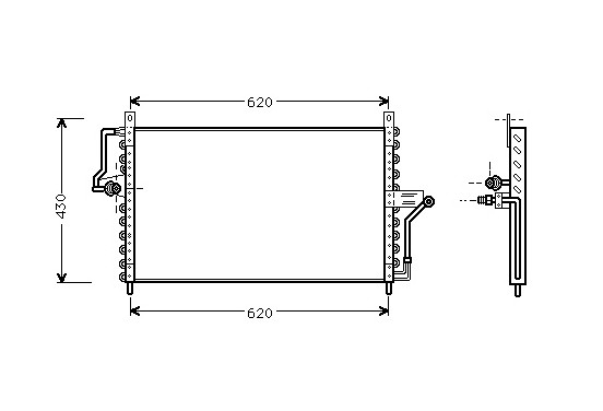 CONDENSOR OL OMEGA A 26/30 91- 37005223 International Radiators