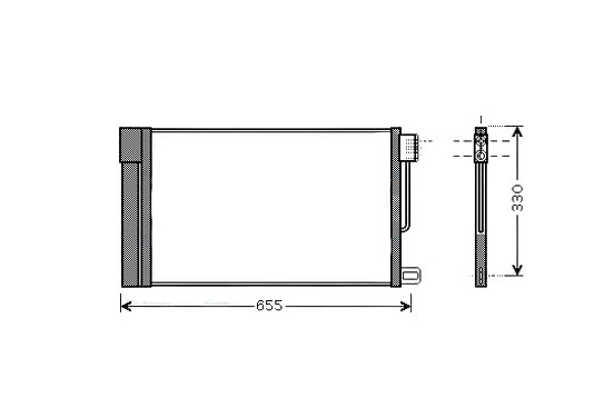 Condensor, airconditioning FTA5314D Ava Quality Cooling