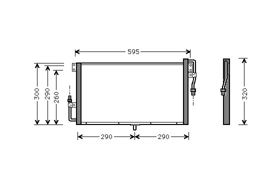 CONDENSOR FRONTERA A MT 94-96 37005268 International Radiators