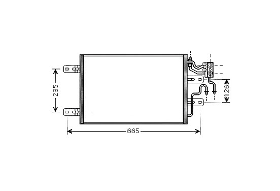 Condensor, airconditioning OLA5394 Ava Quality Cooling