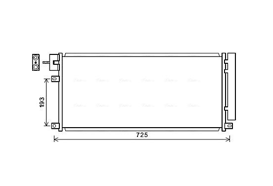 Condensor, airconditioning OL5634D Ava Quality Cooling