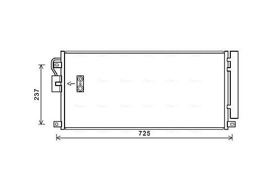 Condensor, airconditioning OL5638D Ava Quality Cooling