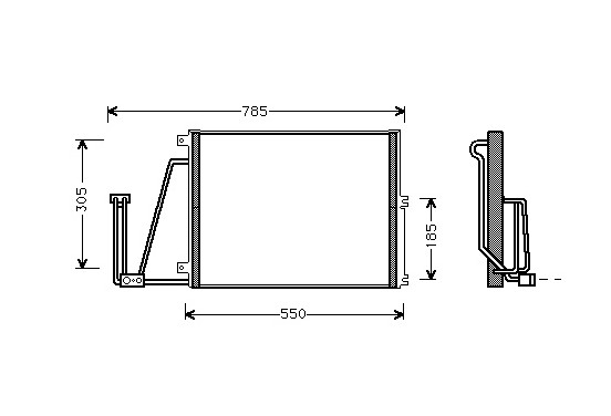 AIRCO CONDENSOR 2.0 TDi  vanaf '97 37005265 International Radiators