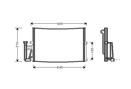 AIRCO CONDENSOR tot '99 37005241 International Radiators