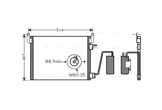 Condensor, airconditioning OL5452D Ava Quality Cooling