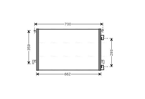 Condensor, airconditioning OLA5397 Ava Quality Cooling