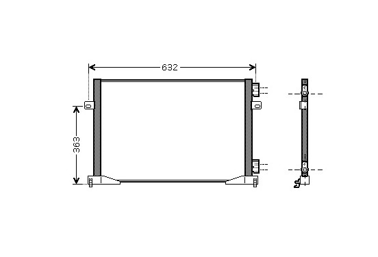 CONDENSOR TRAFIC/VIVARO MT 00- 43005339 International Radiators