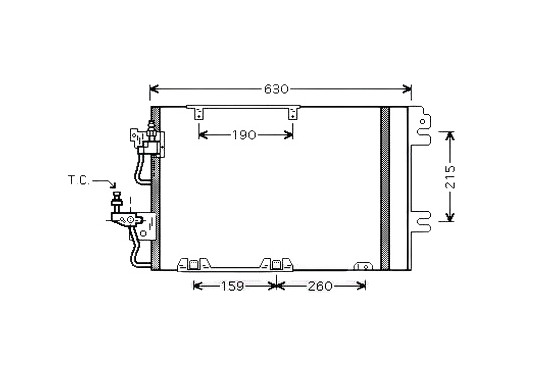 Condensor, airconditioning OL5367D Ava Quality Cooling