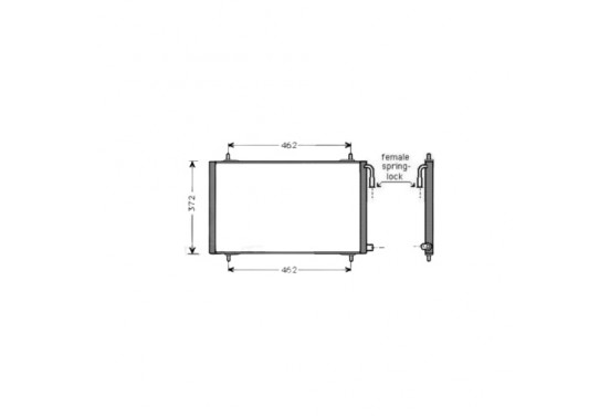 Condensor, airconditioning PE5191 Ava Quality Cooling