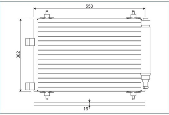 Airco condensor 817526 Valeo