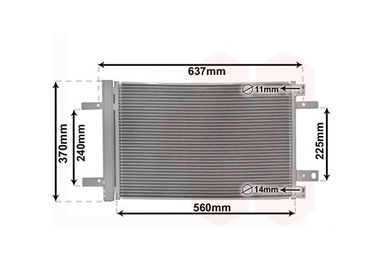 Condensor, airconditioning 09015702 International Radiators