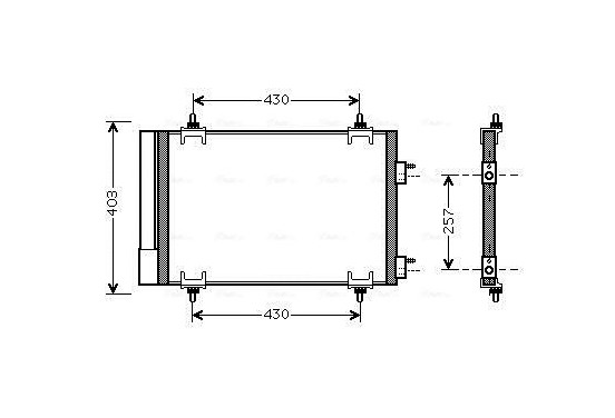 Condensor, airconditioning CNA5230D Ava Quality Cooling