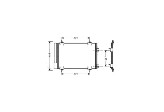 Condensor, airconditioning CNA5231D Ava Quality Cooling