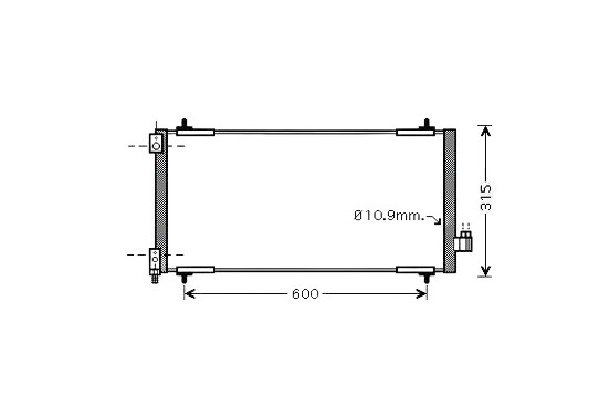 Condensor, airconditioning PEA5301 Ava Quality Cooling