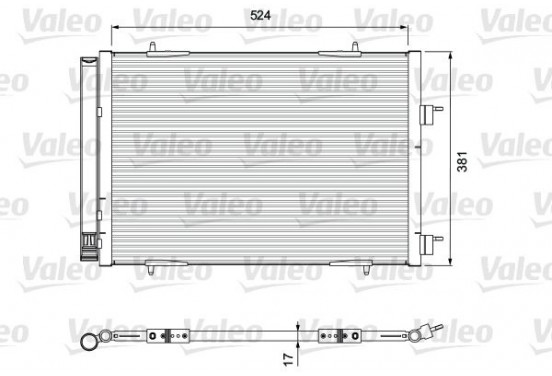 Airco condensor 814406 Valeo