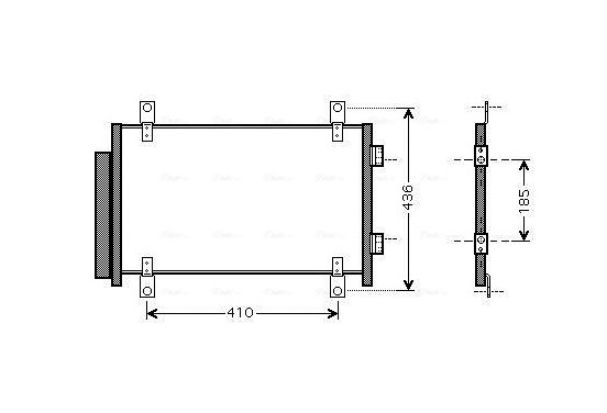 Condensor, airconditioning FTA5351D Ava Quality Cooling