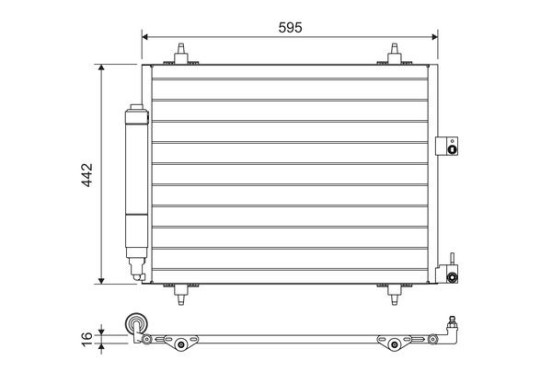 Airco condensor 817579 Valeo