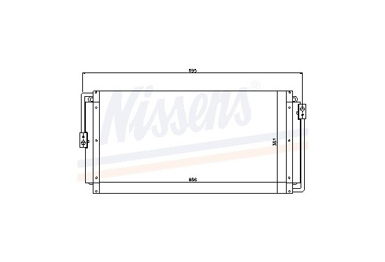 Condensator, airconditioning 94554 Nissens