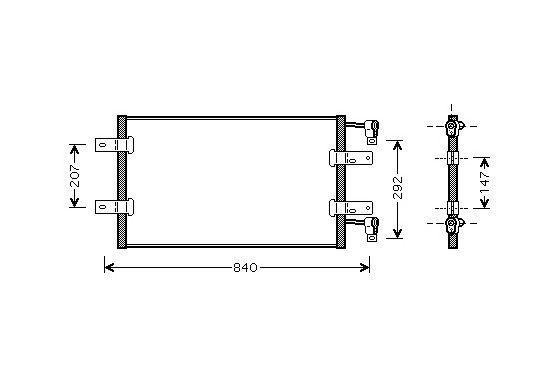 AIRCO CONDENSOR 2.5 DTi 43005314 International Radiators