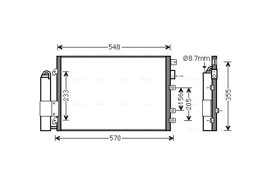 Condensor, airconditioning RTA5340D Ava Quality Cooling