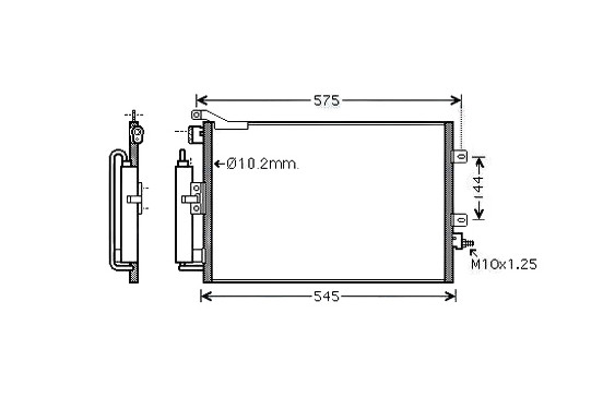 Condensor, airconditioning RT5417D Ava Quality Cooling